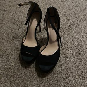 5 1/2 inch heels, well worn, my favorite pair of heels super comfy